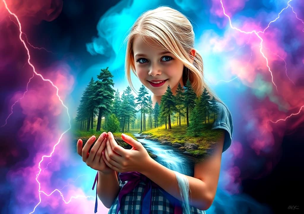 The forest in her arms