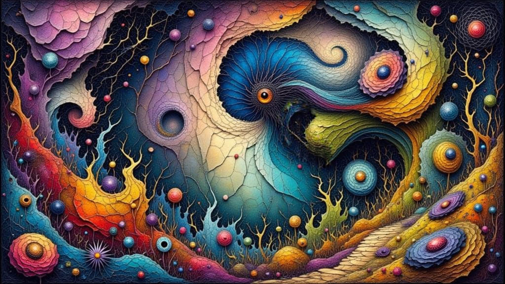 Eldritch Flower in Watercolor Style