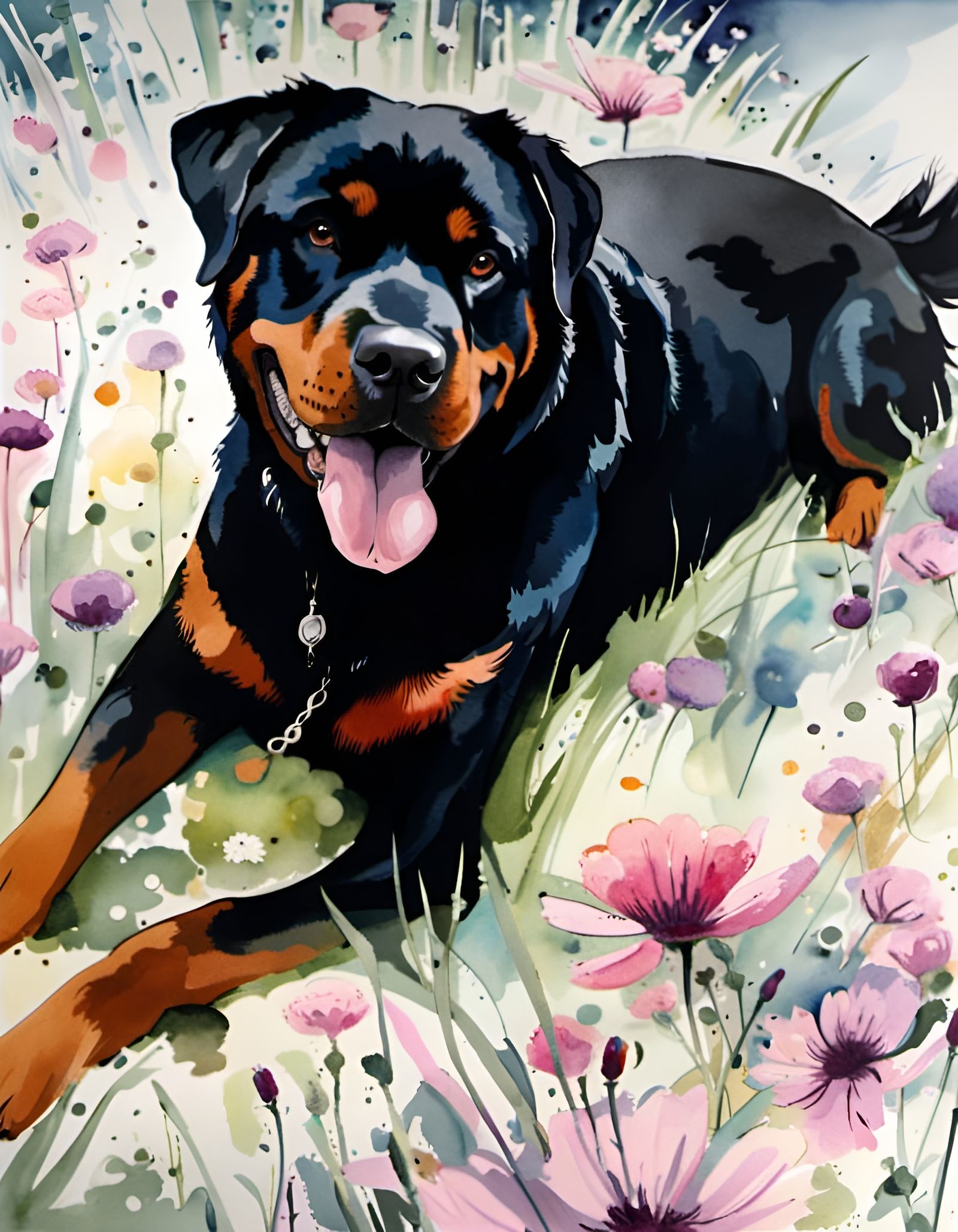 magnificent rottweiler dog