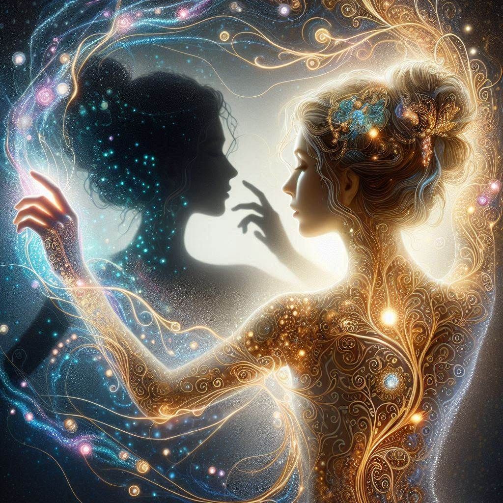 casting aside her shadow