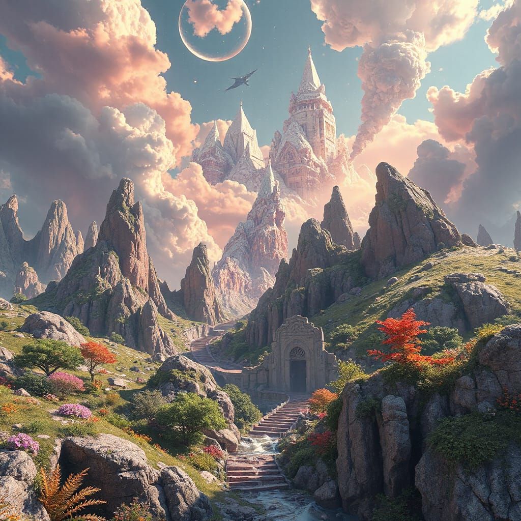 A Morning Castle  by @Hiro