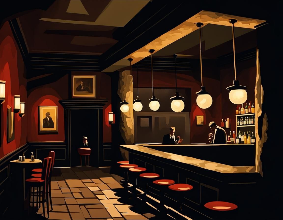 Noir Speakeasy AI Generated Artwork NightCafe Creator