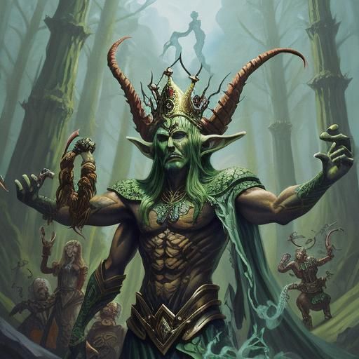 The Elf-king awoke.  He said, "Grimla, we may soon die as in...
