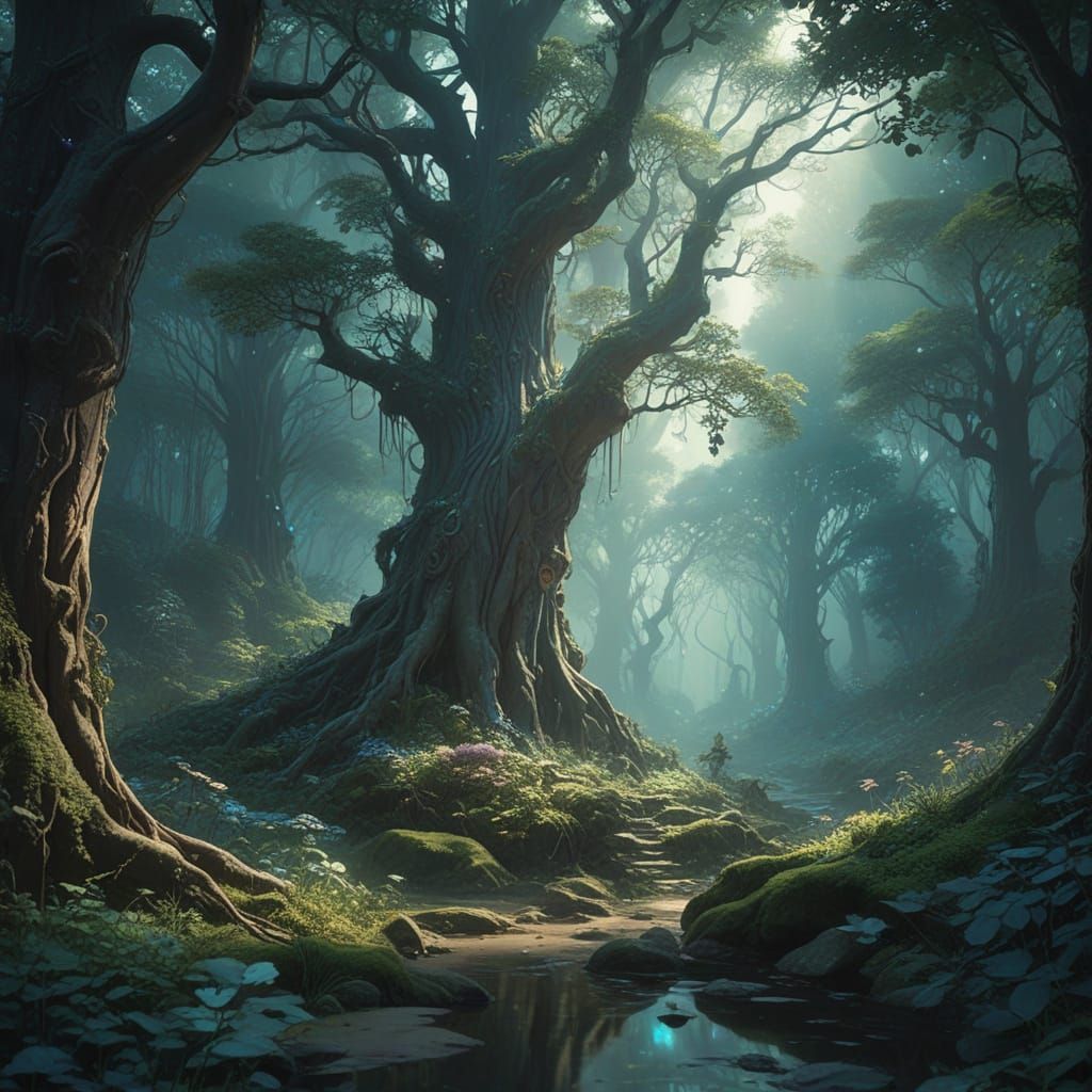 Subtle Magic Forest  by @JollyNewt