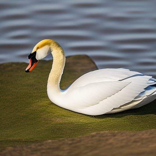 Swan at Echo Lake...