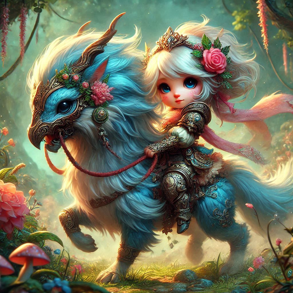 adorable fairy-tale fantasy creature portrait..
