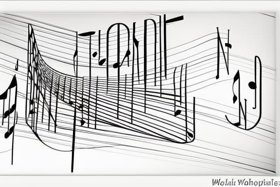 a black and white photo of musical notes, music notes, sheet...