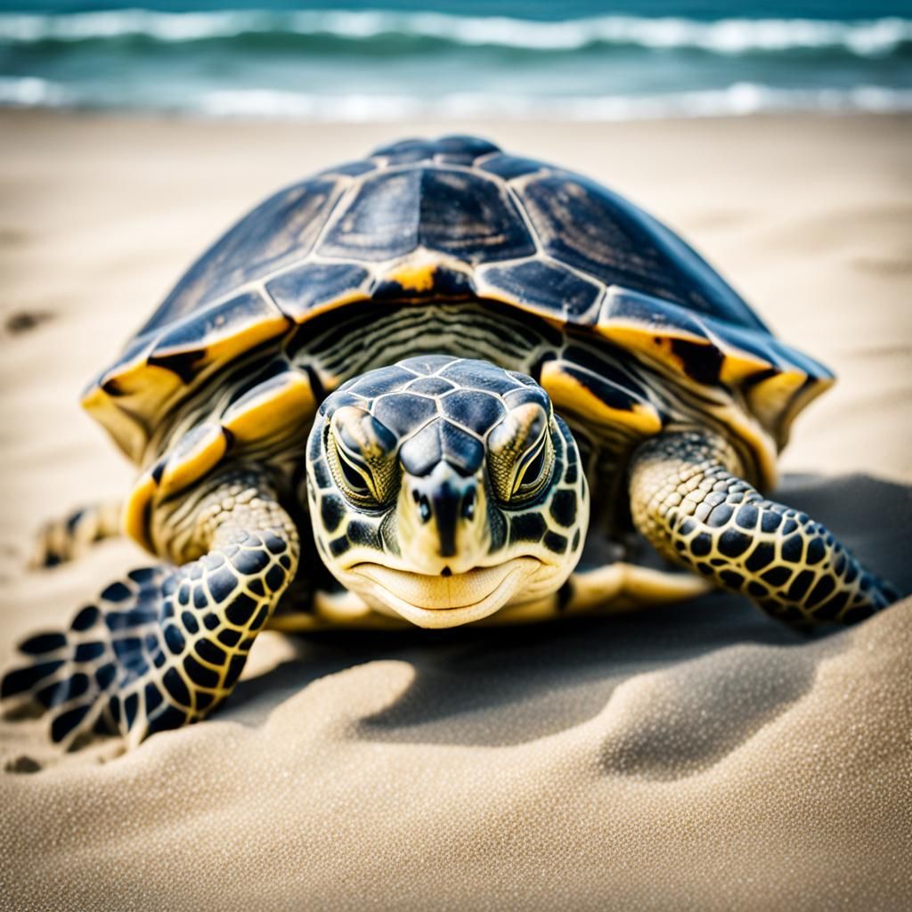 a beach turtle