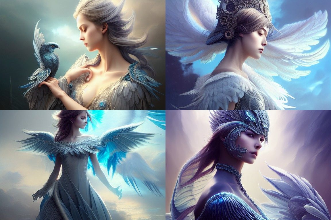 Digital painting by Artgerm, WLOP, Greg Rutkowski & Anna Dit...