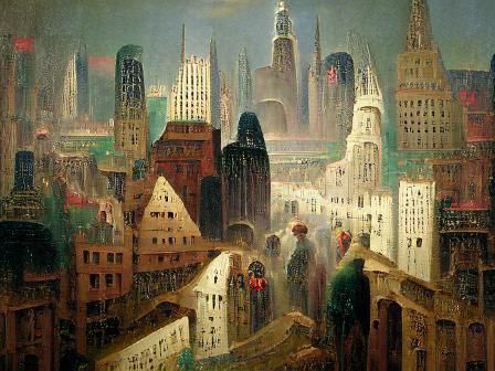 City by Adolph Lachman