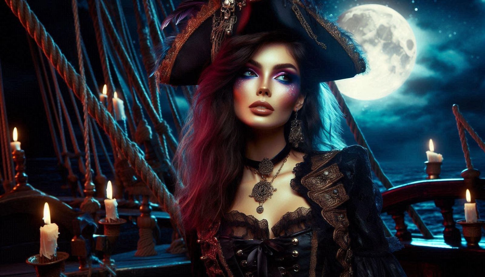 Pirate acting demure