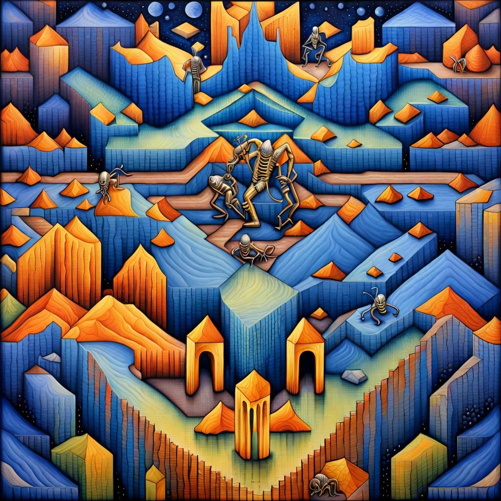 blue jesters building ants out of platinium gold and diamond...