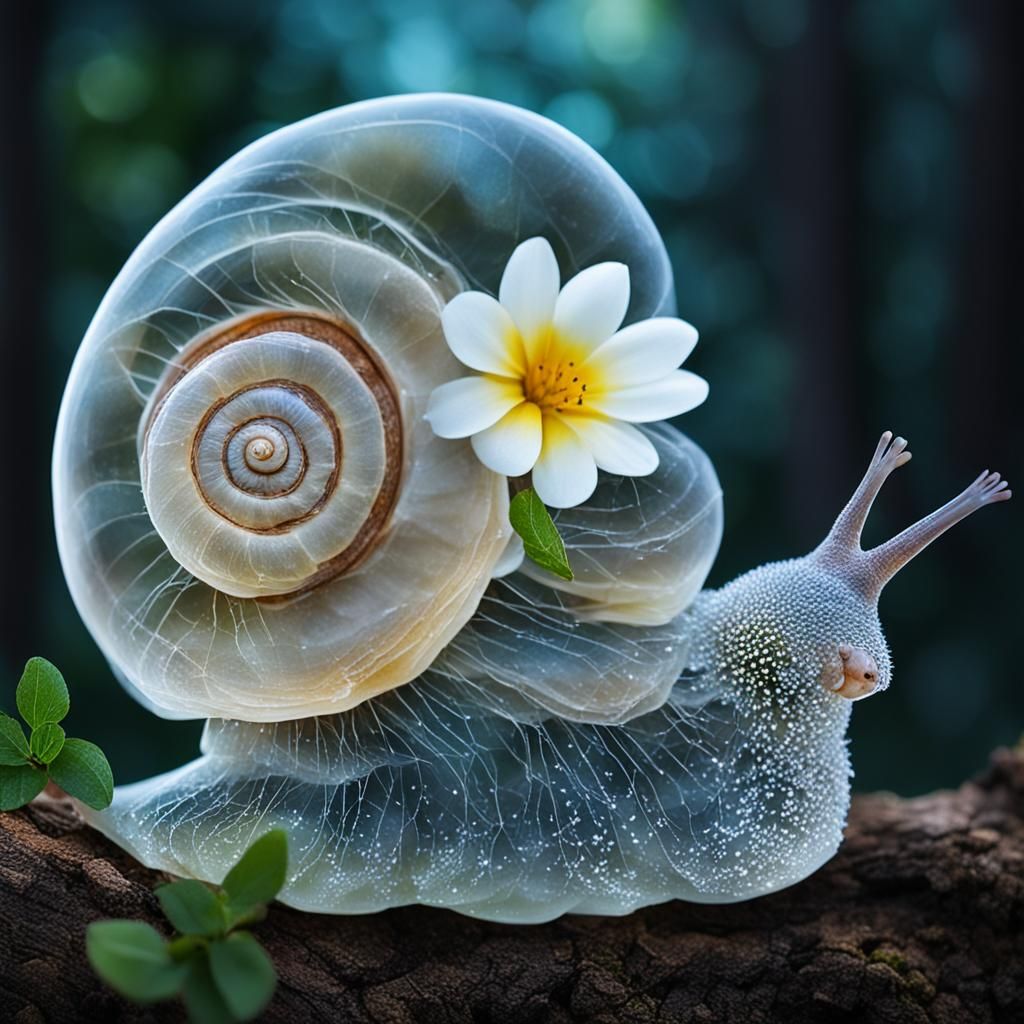 Transluscent snail