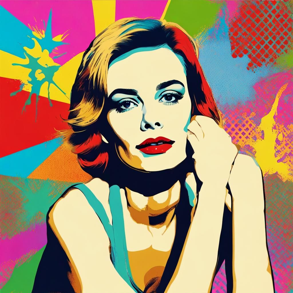 Pop art portrait.