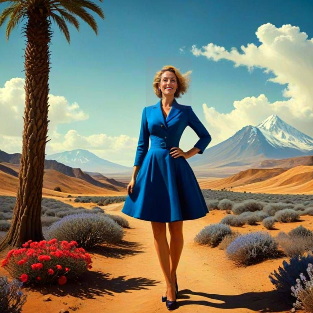 Portrait of a Charming Lady in Exquisite Elegance