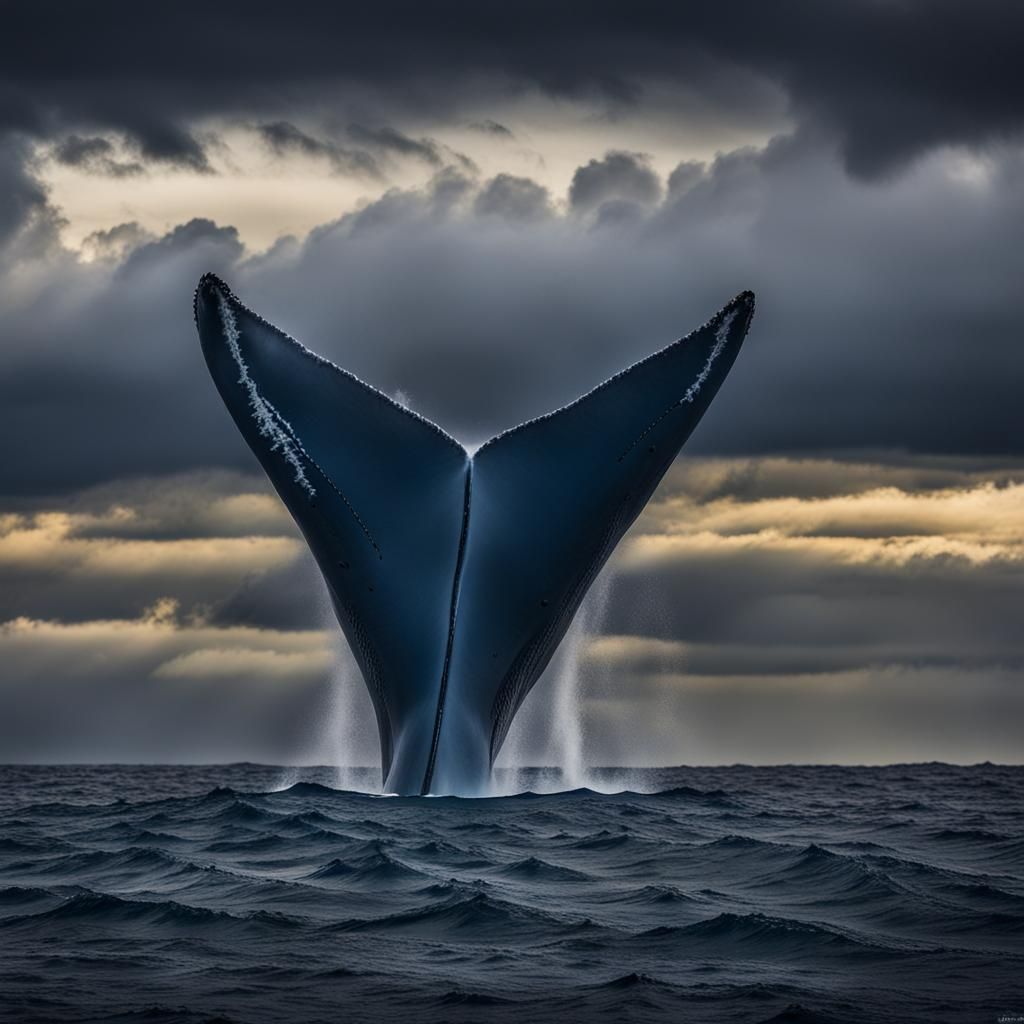 Blue Whale - AI Generated Artwork - NightCafe Creator