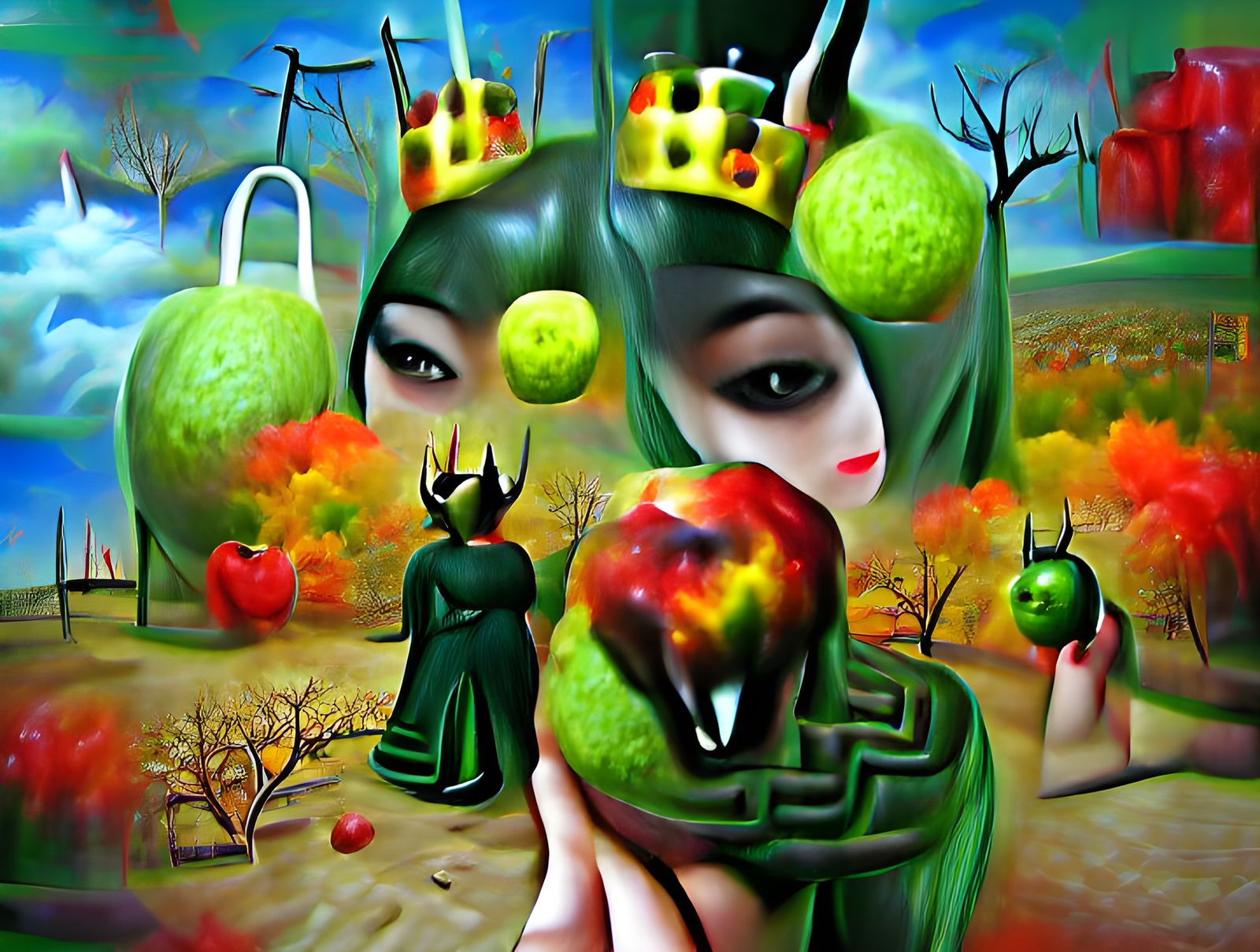 The evil green apple queen 5