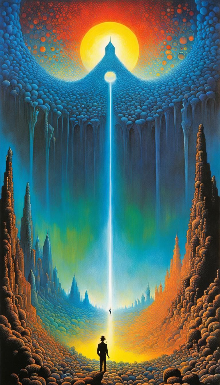 Dust Beyond Eden ., artwork by Zdzislaw Beksinski, Gerald Sc...