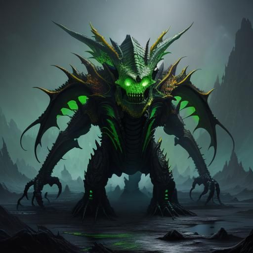 alien dragon acid green
2x legs
skull head
nightmer run
fire...