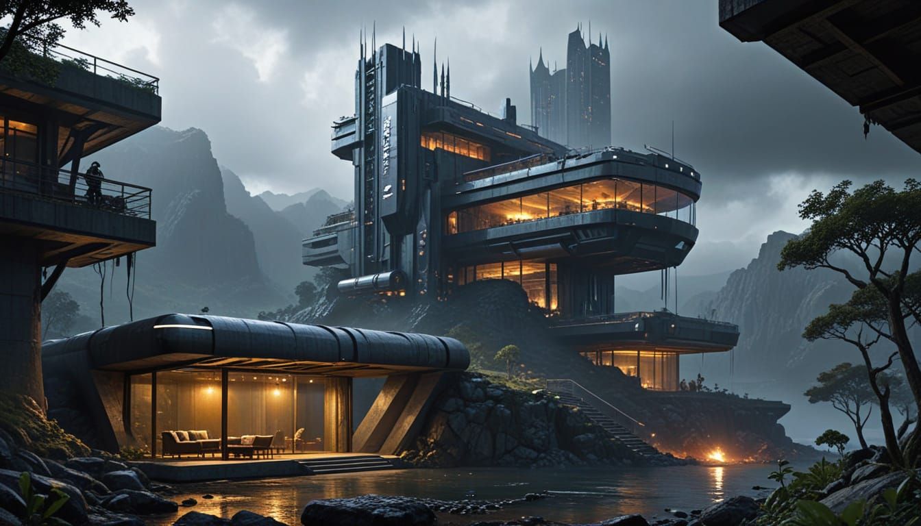 Supervillain Hideouts  by @aNta