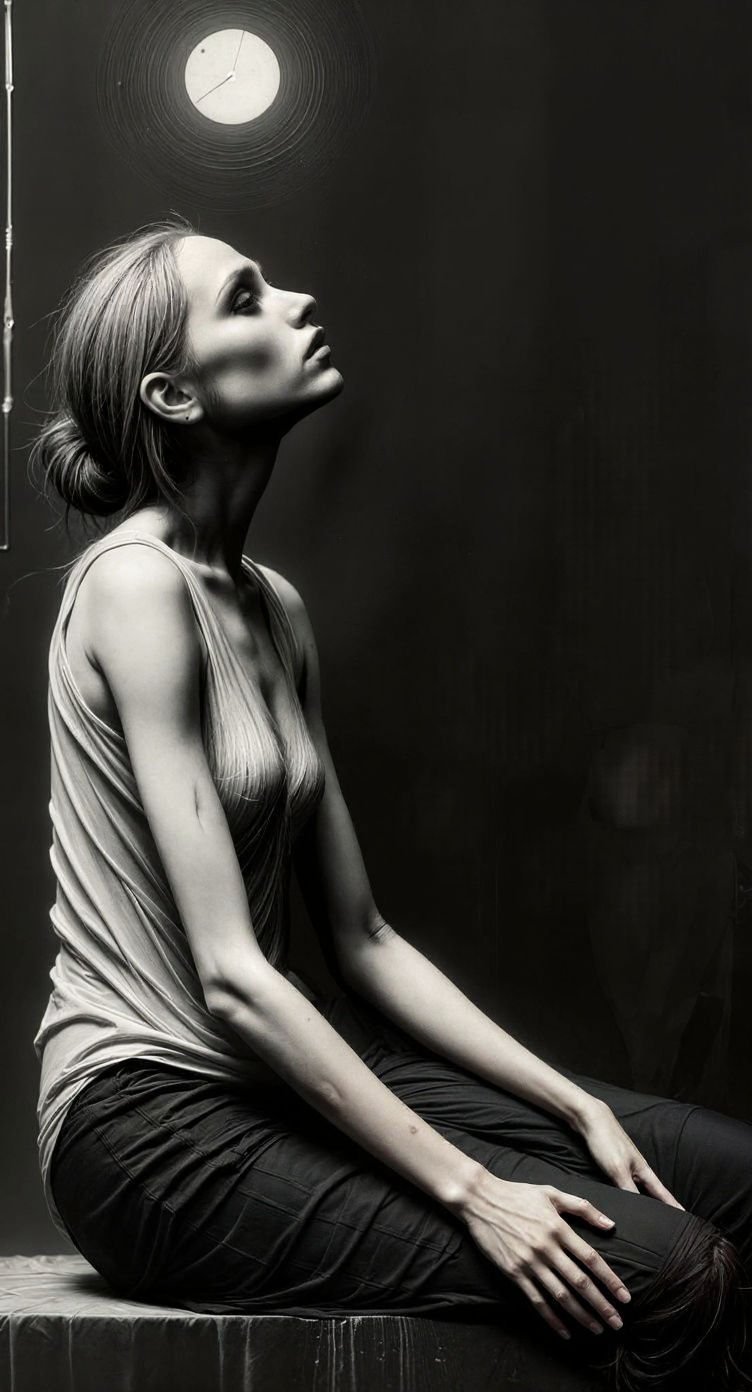 Ethereal Woman Fading Away