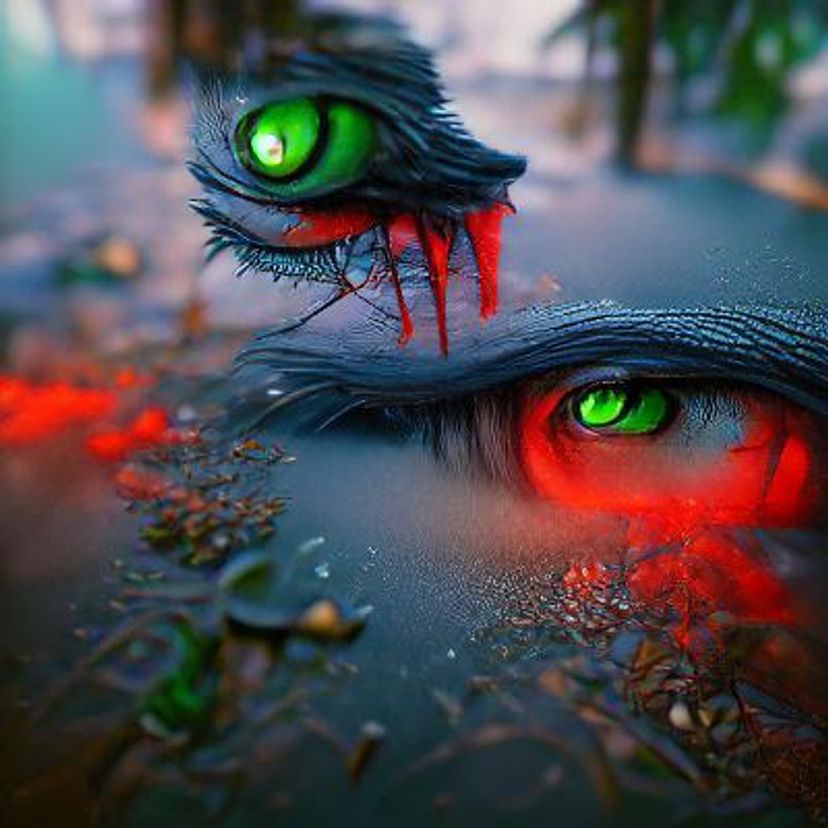 Green death AI Generated Artwork NightCafe Creator