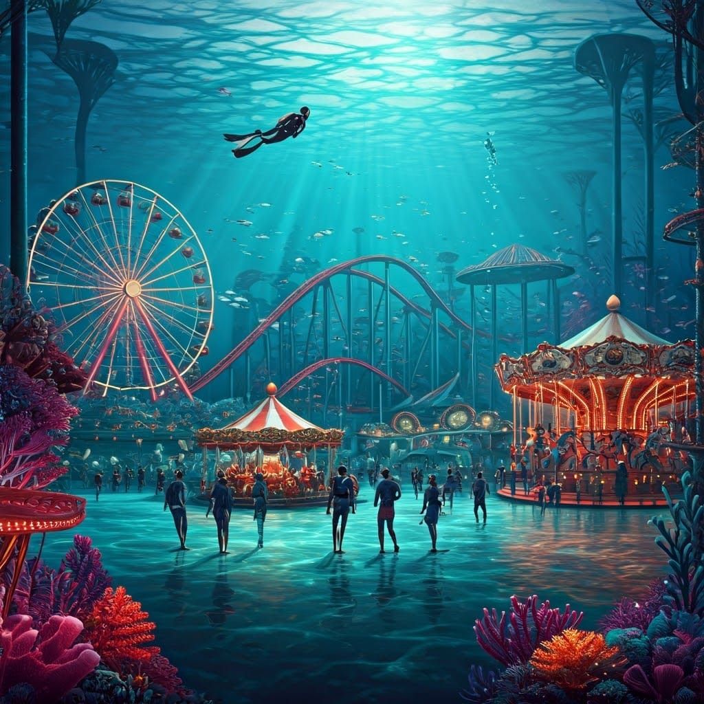 Underwater Amusement Park  by @Thomas