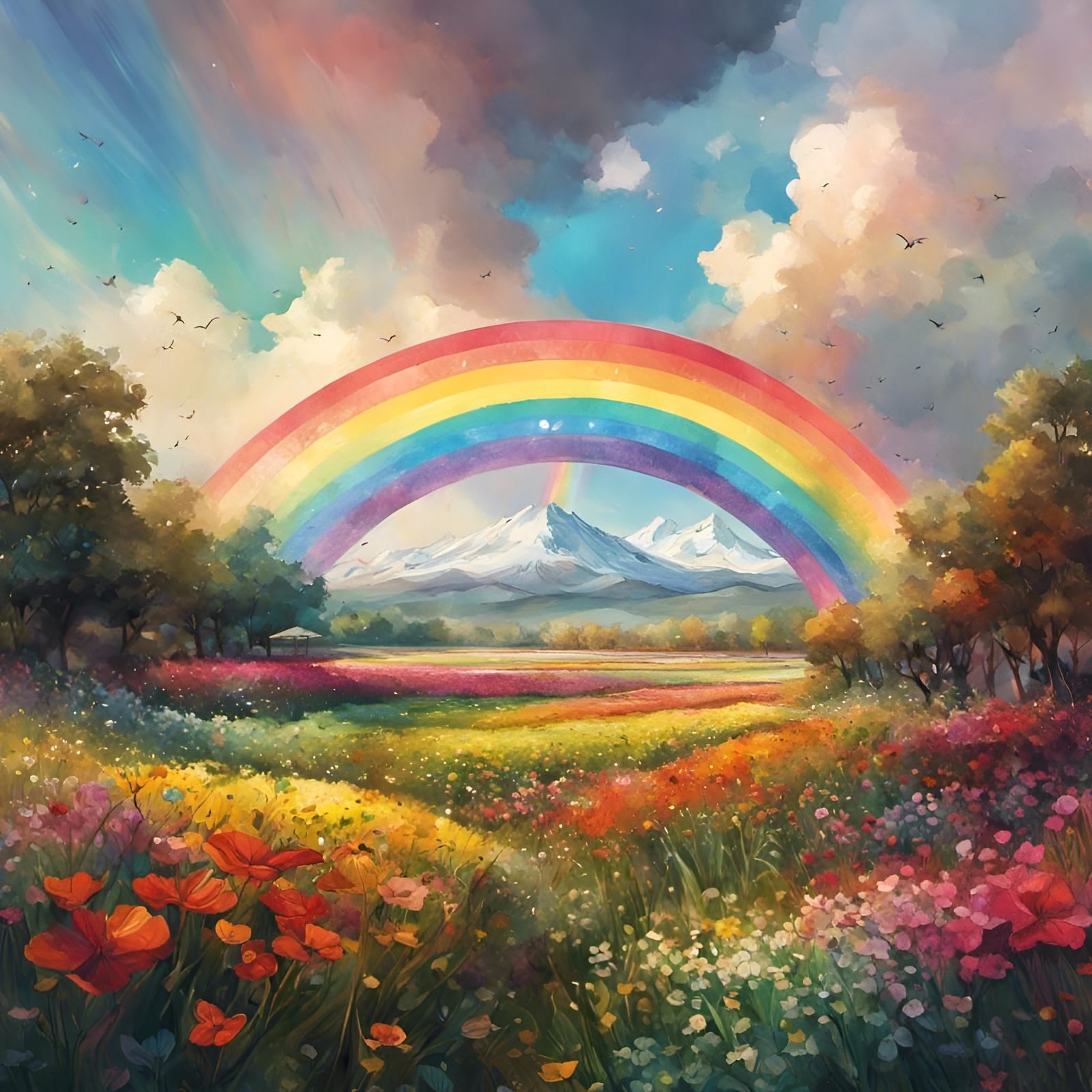 Colourful Rainbow  by @Rosie