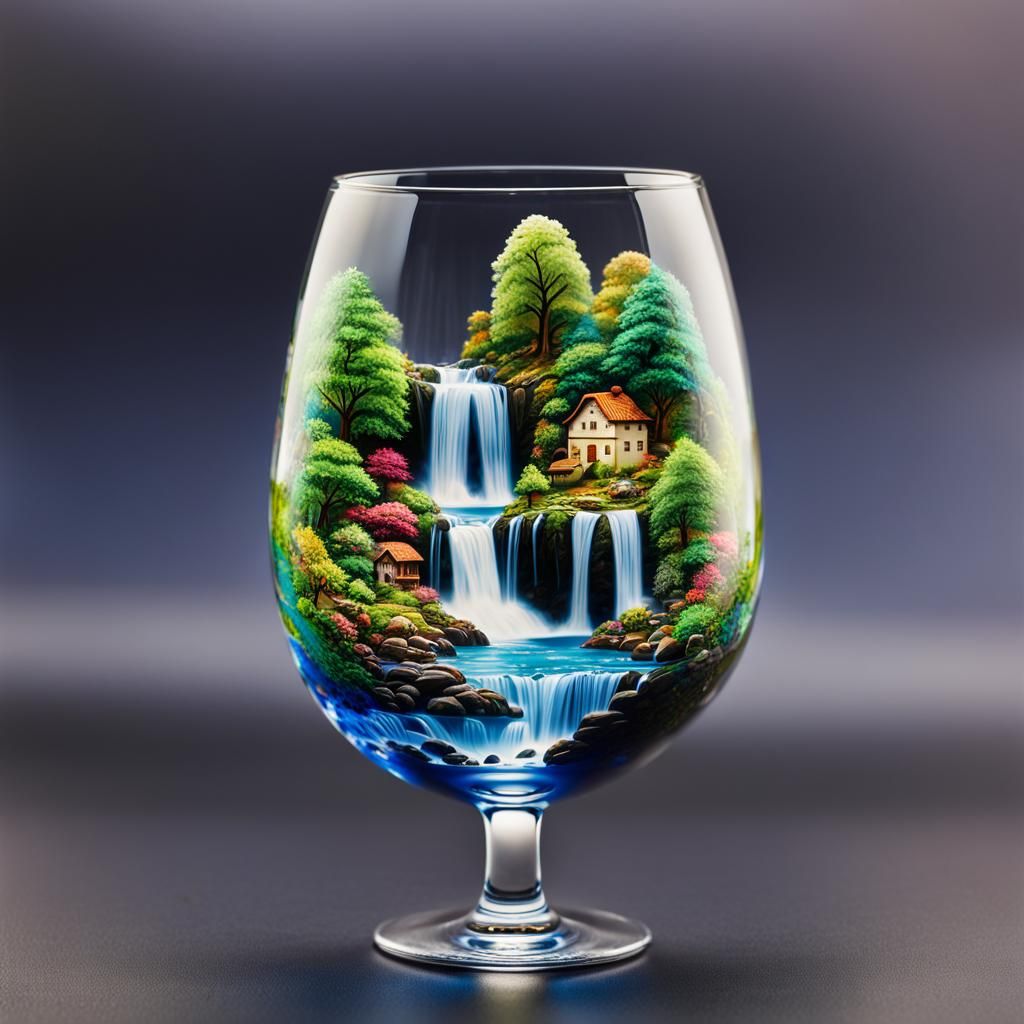 Waterfall Wine  by @Catlady1961