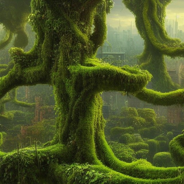 Nature reclaims all.