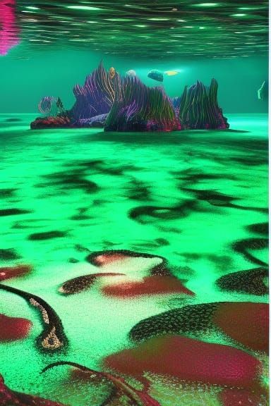 Cthulhu Bioluminescent On The Ocean Floor At Night Insanely ...
