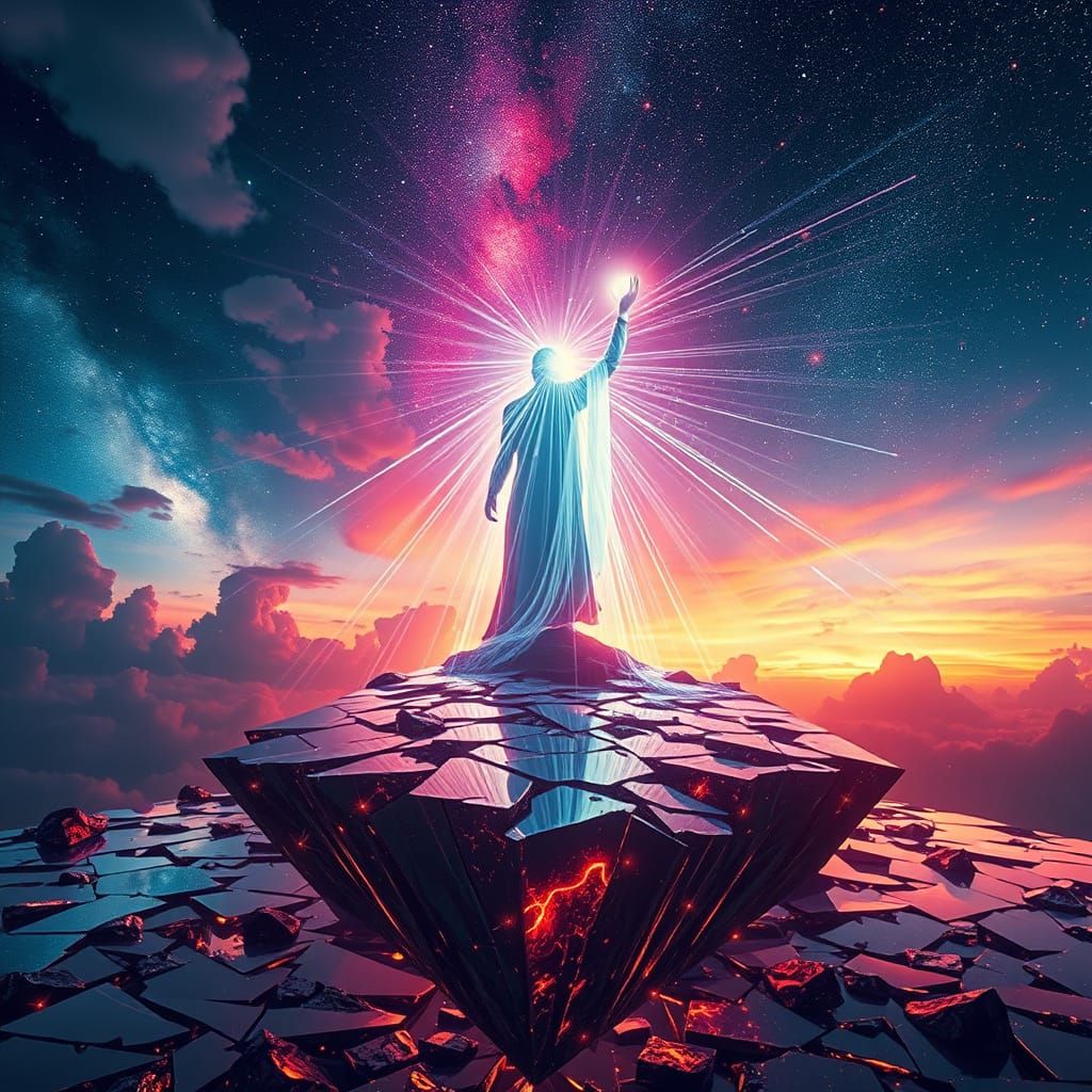 Colossal Light Figure Rewrites Constellations