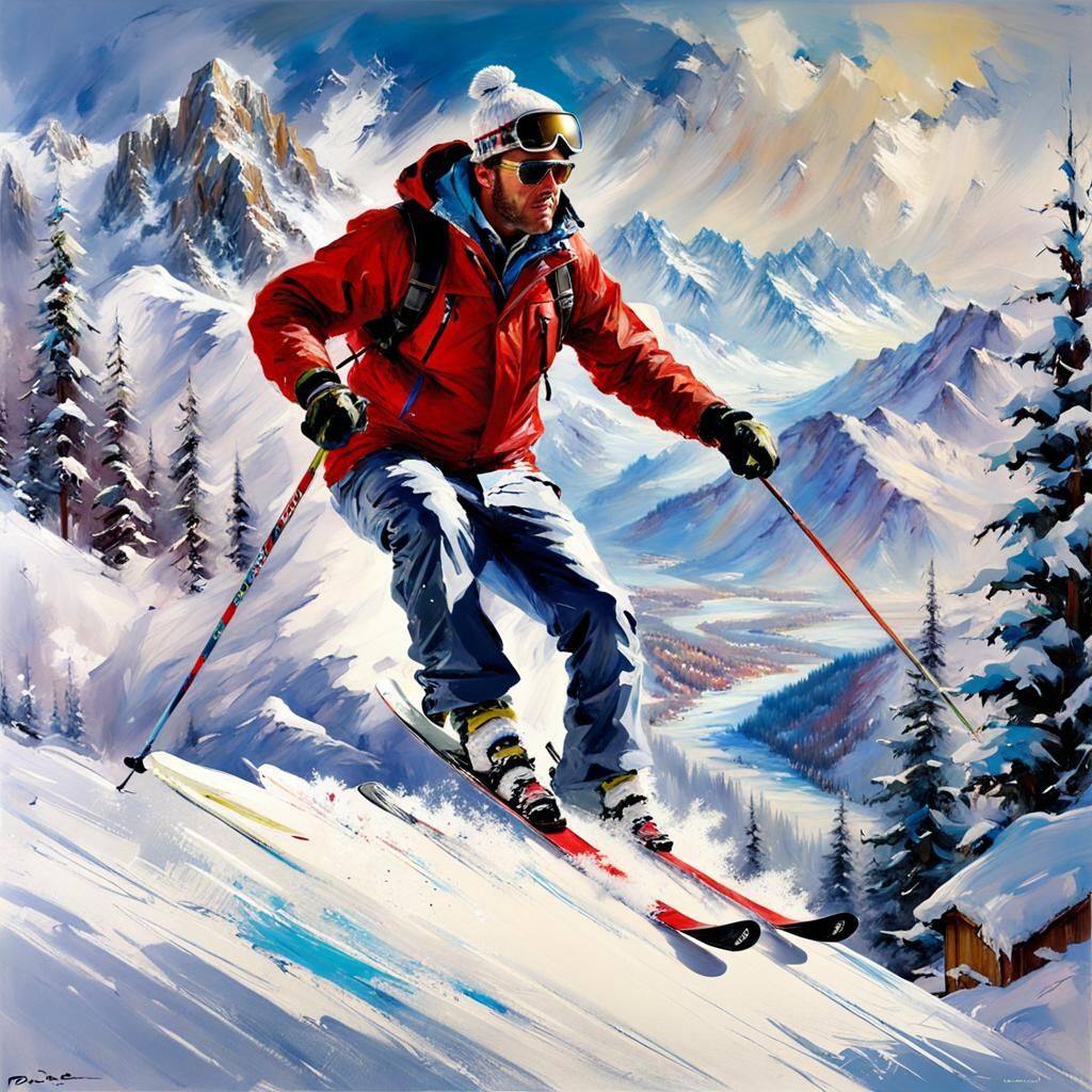 Winter Sports::Skiing!!  by @DEKA