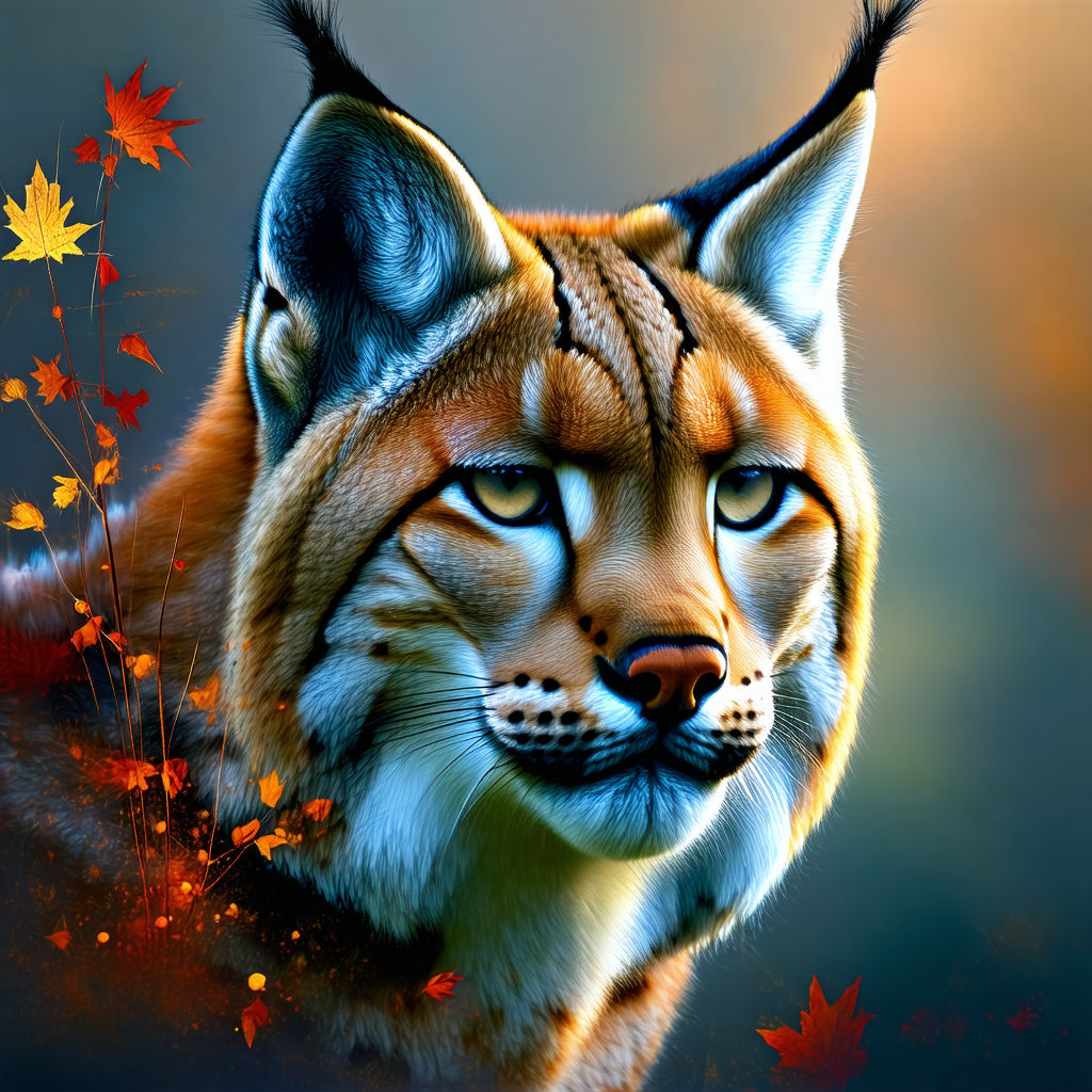 Lynx  - Animal Digital Paintings