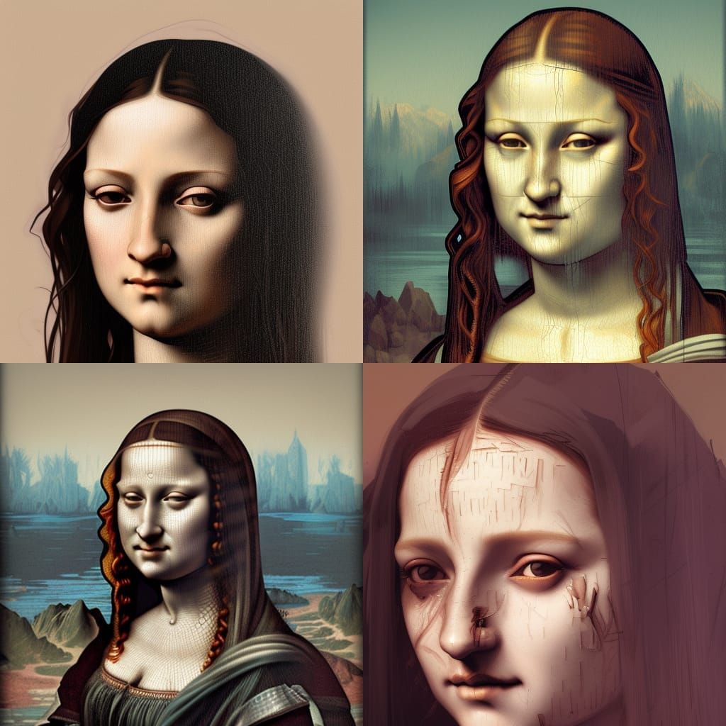 Monalisa in the Walking Dead - AI Generated Artwork - NightCafe Creator