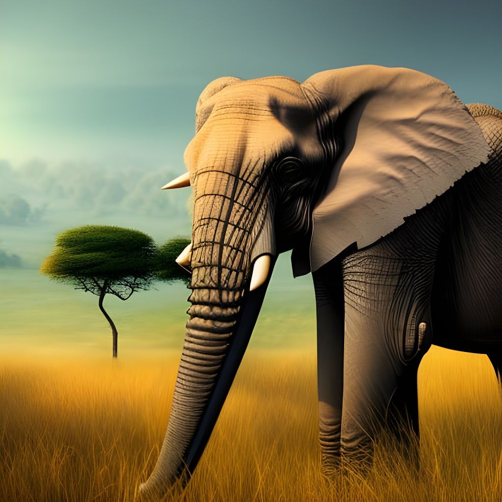 Proud African elephant