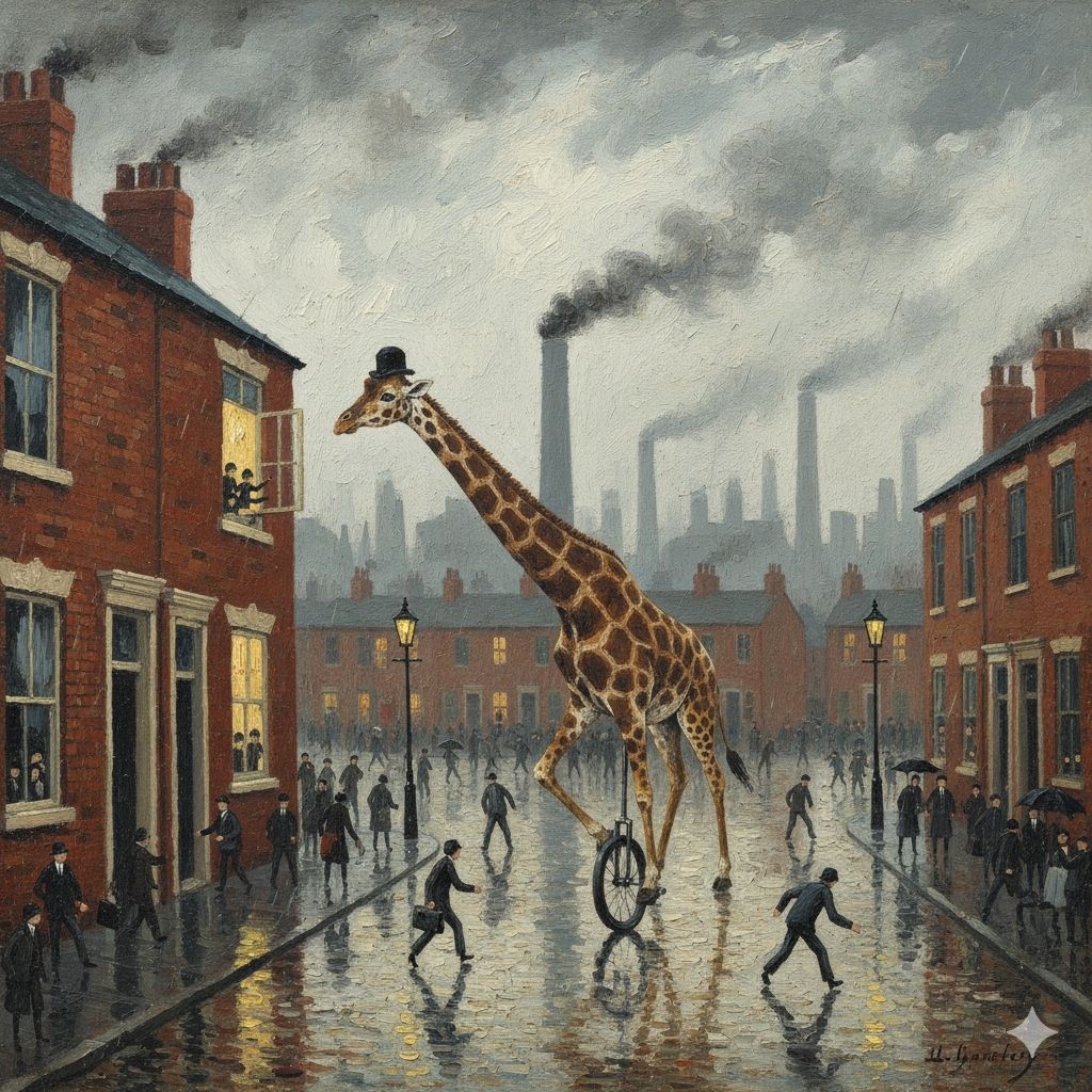 On a rainy morning in a mill town the knocker-upper ensures ...