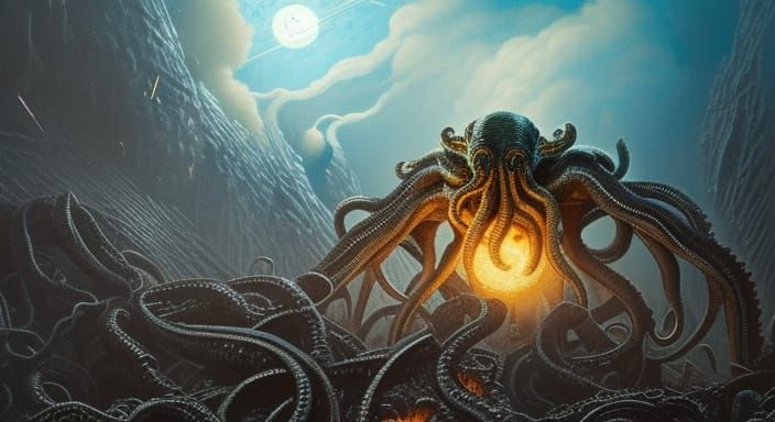 Cthulhu Can Even Shrink the Sun Down to Eat It...
