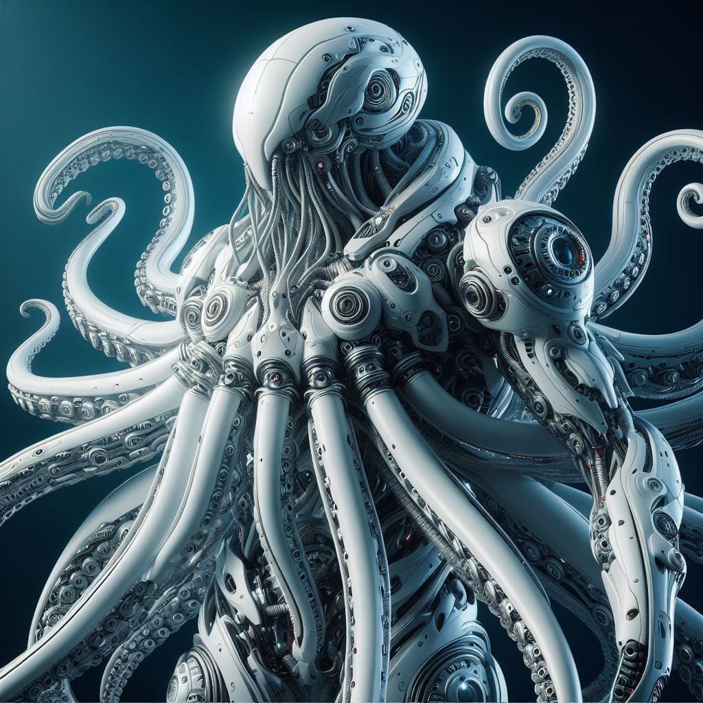 Robot Alien Octopus