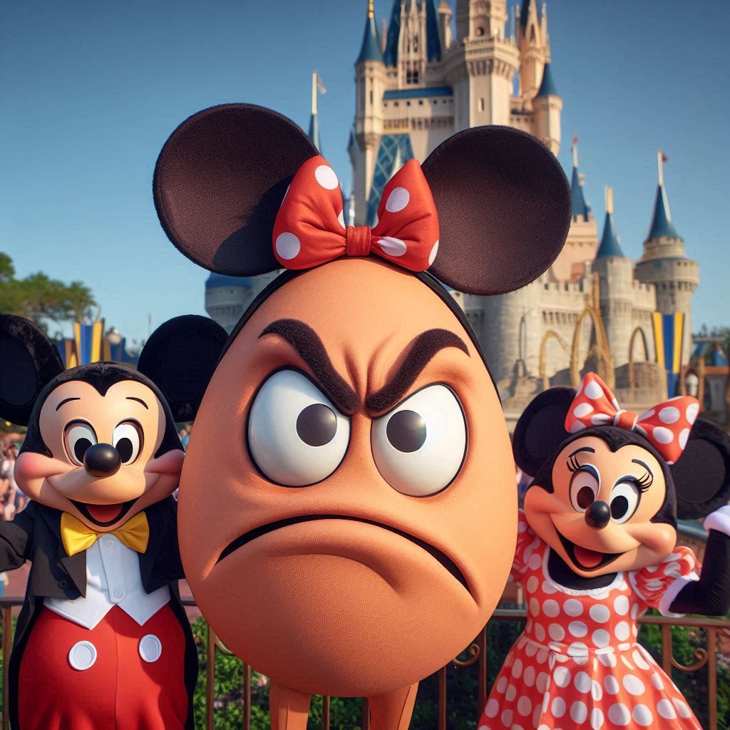Angry Egg Vacationing at Disney World
