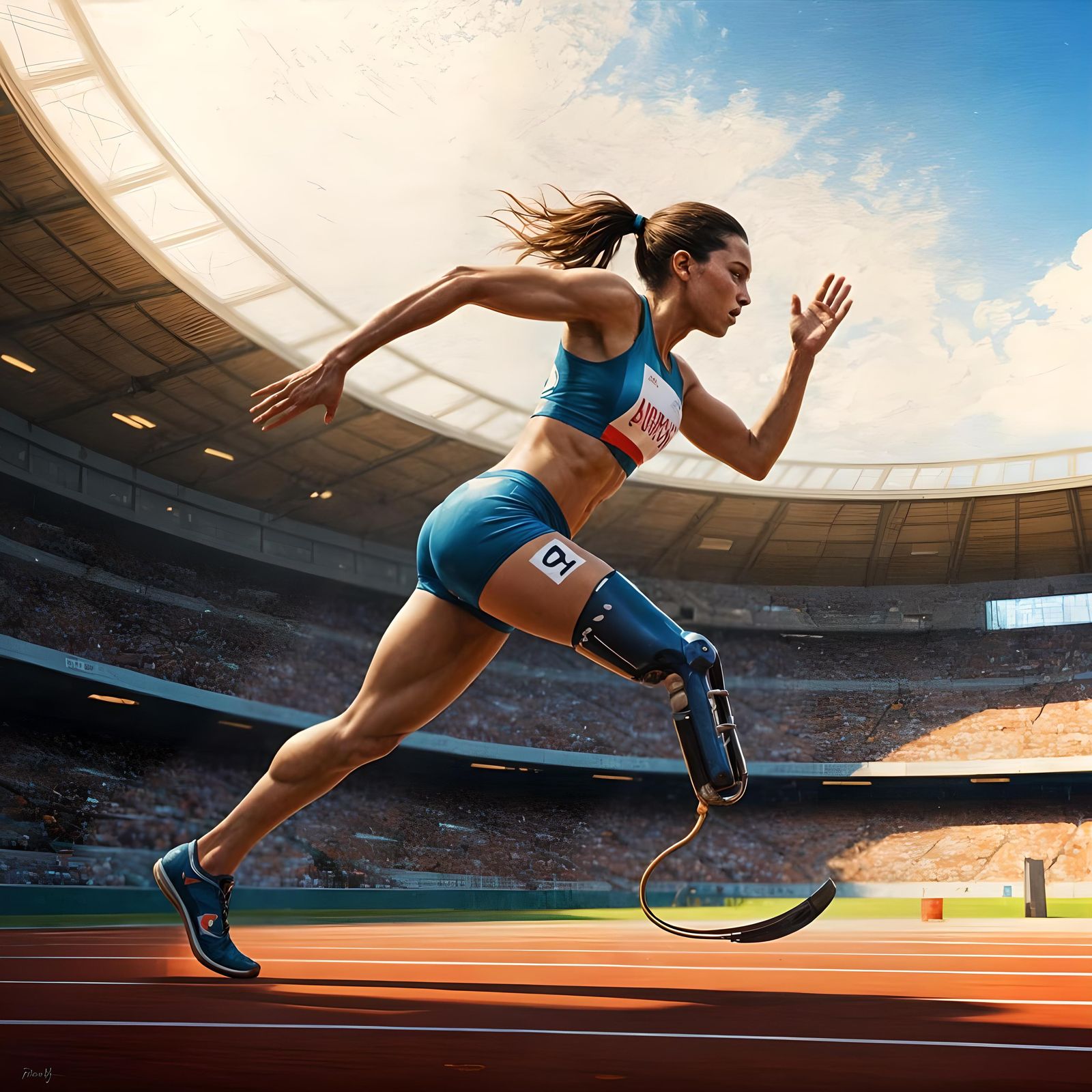 Paralympics Runner  by @Beep