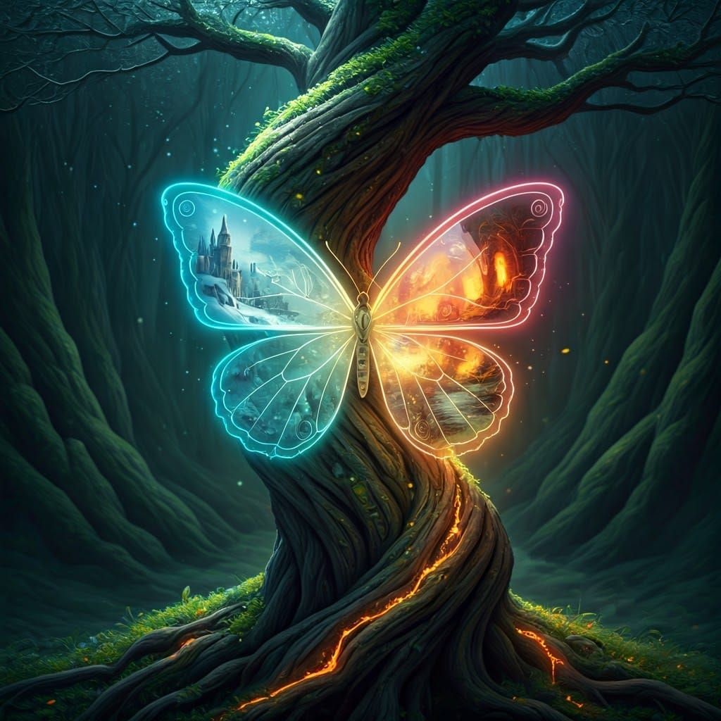 magical, enchanted butterfly   by @Yui