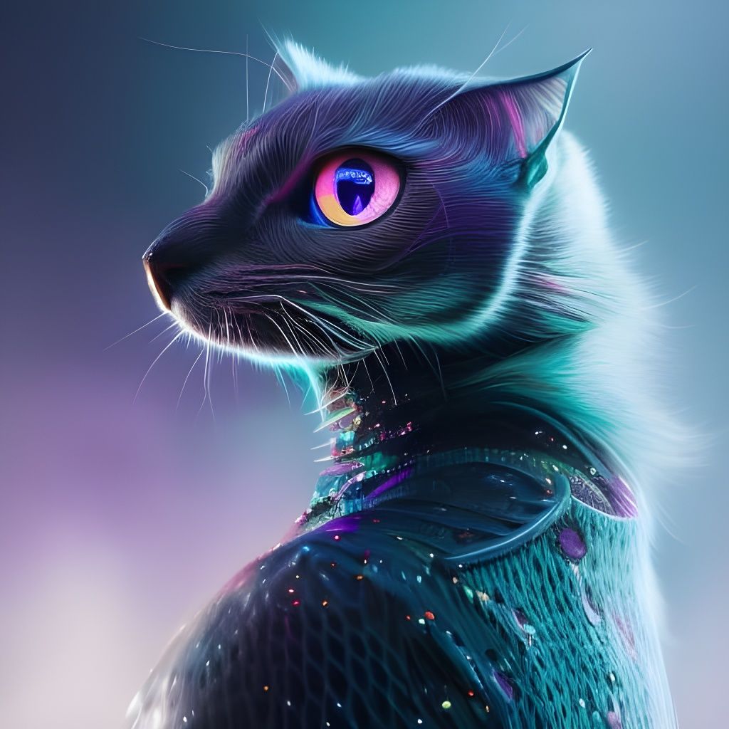 Galactic kitten - AI Generated Artwork - NightCafe Creator