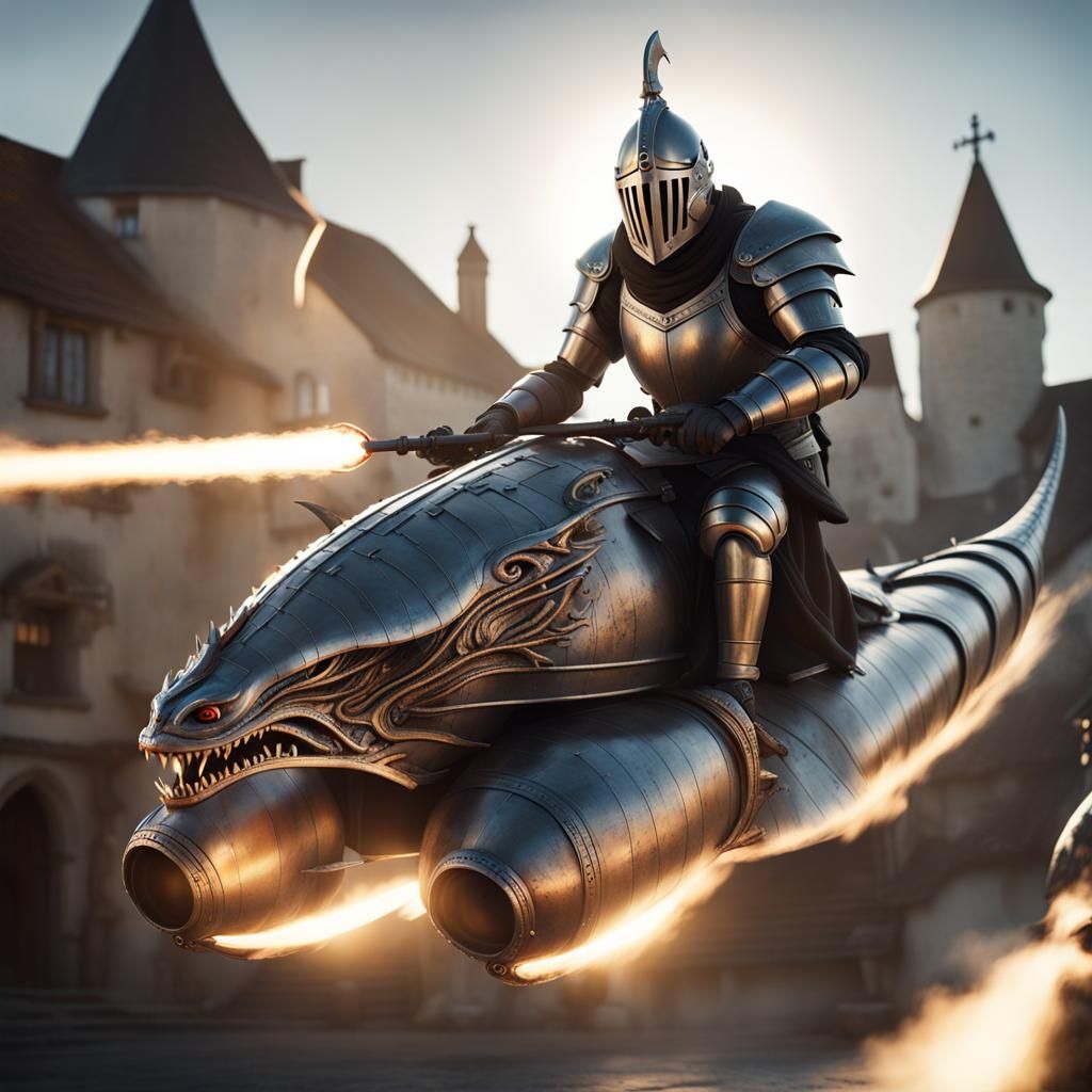 Knights in metal satin...never leave us alone....  by @MoiX