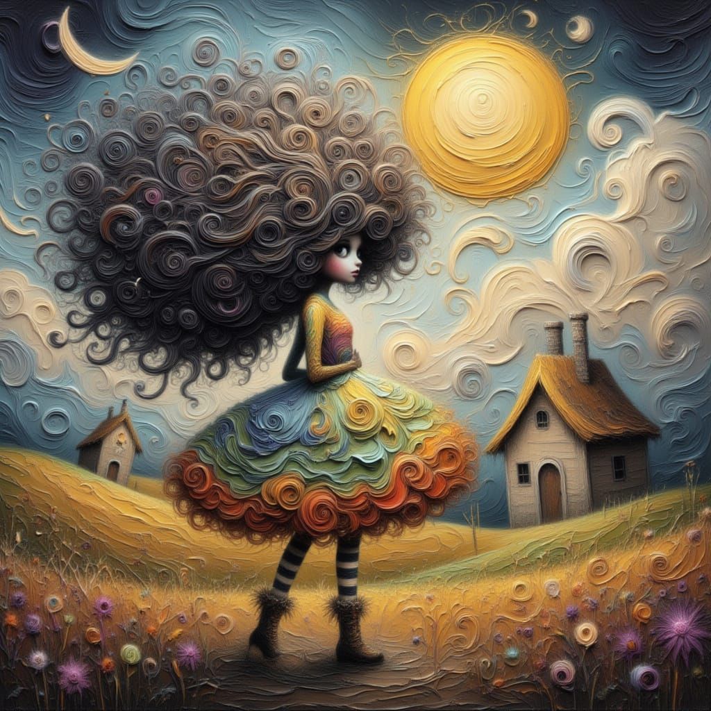 <lora:Windswept Whispers:1.0> <lora:Moonchild:1.0> <lora:Locks and Lore:1.0> High-fashion couture aesthetic, breathtakingly beautiful girl w...