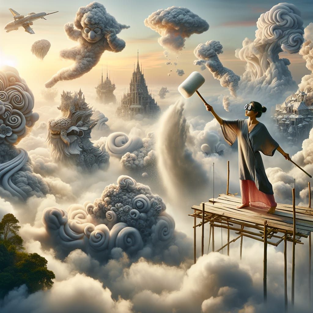 The Cloud Sculptor - a lofty position but very important  by @Murray