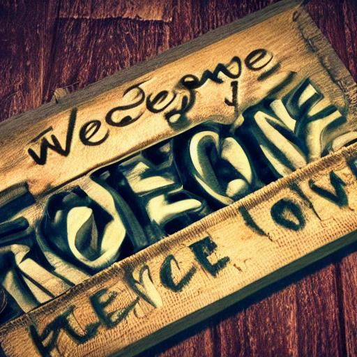 write welcome to new peole