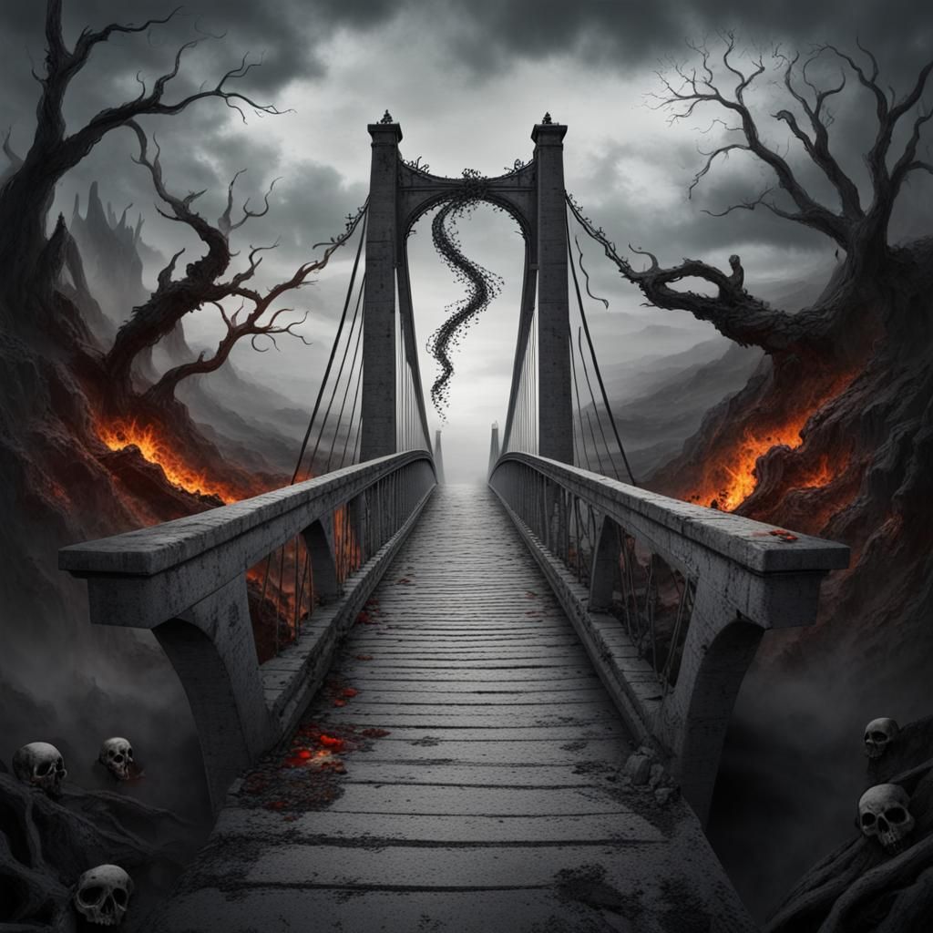 Bridge Between Life and Death - AI Generated Artwork - NightCafe Creator