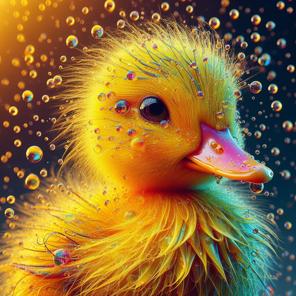 Yellow Duckling   by @GreenNails 