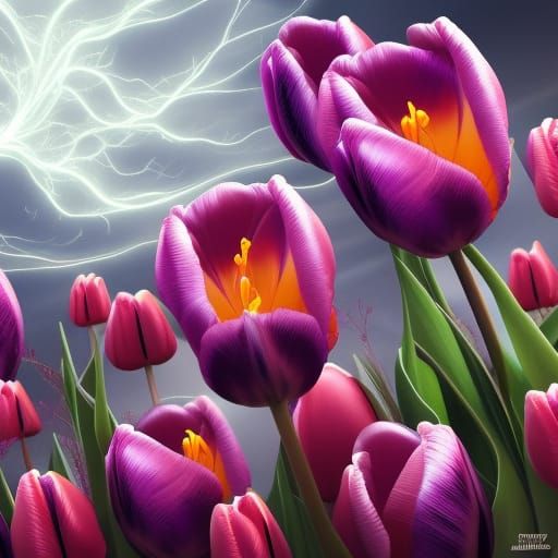 Lightning Tulips
